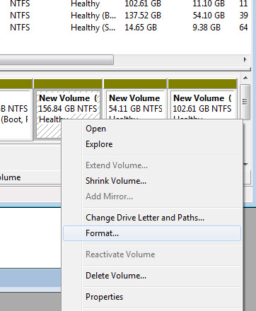 فرمت کردن درایو