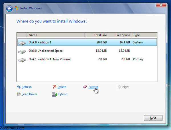فرمت درایو ویندوز